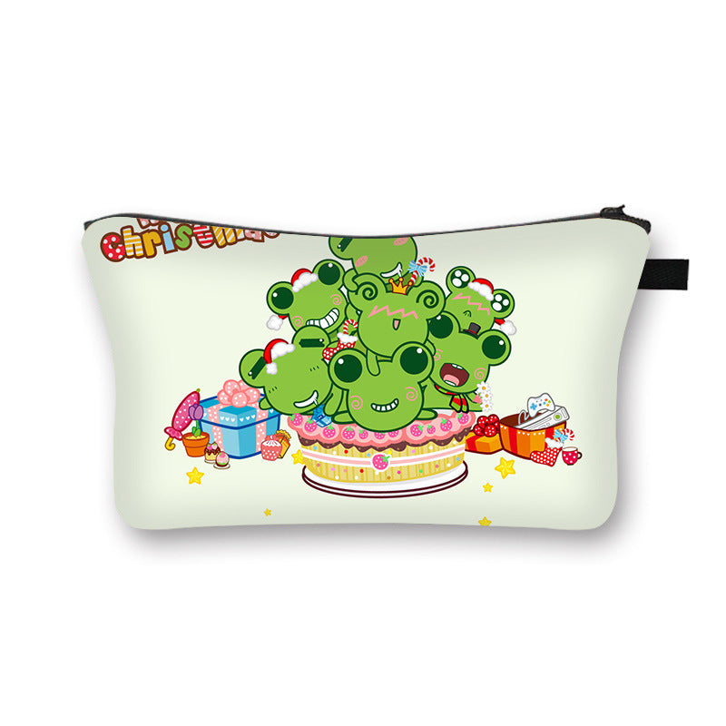 Wholesale Christmas Makeup Bags with Large Capacity Polyester Storage Bags